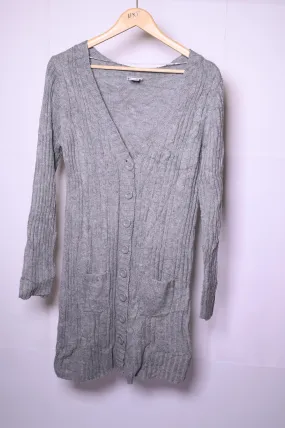 Rainbow Collection Grey Long Sweater - Medium