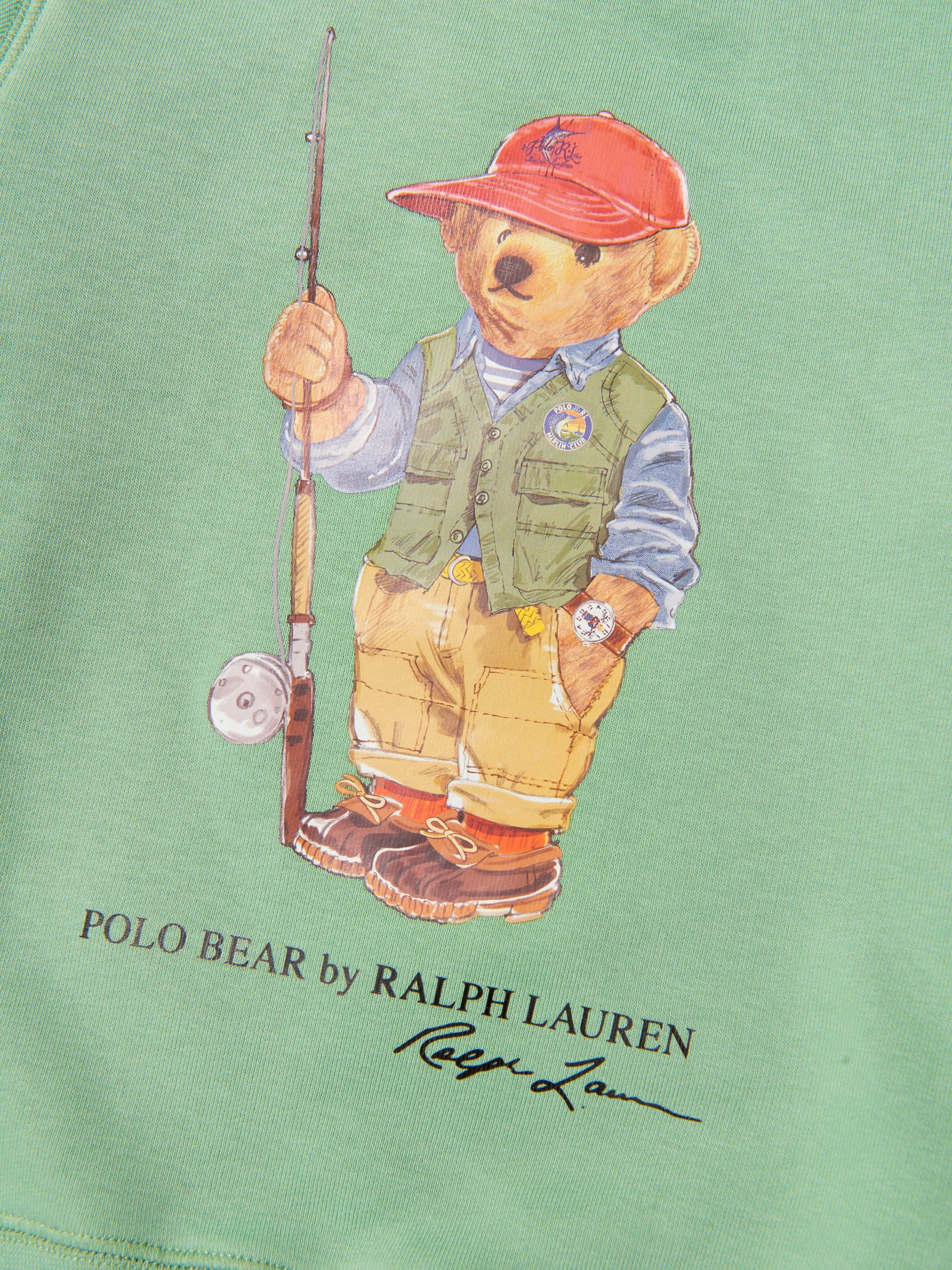 Ralph Lauren Boys Bear Sweatshirt in Green