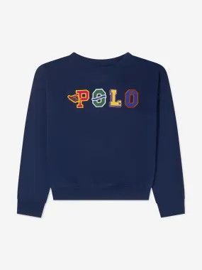 Ralph Lauren Girls Polo Print Sweatshirt