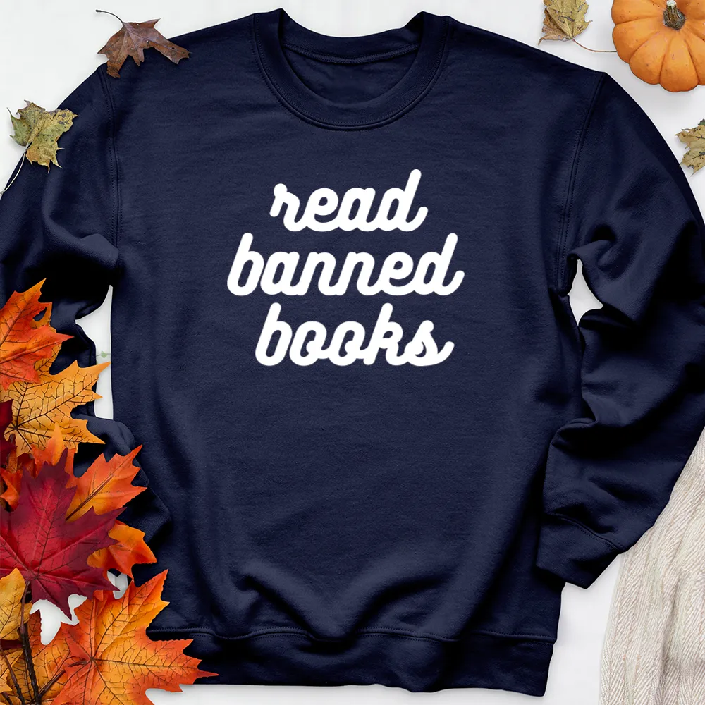 read banned books premium crewneck sweatshirt