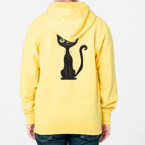 S-4XL Black Cat Hairless Heavy Hoodie (for men and women)