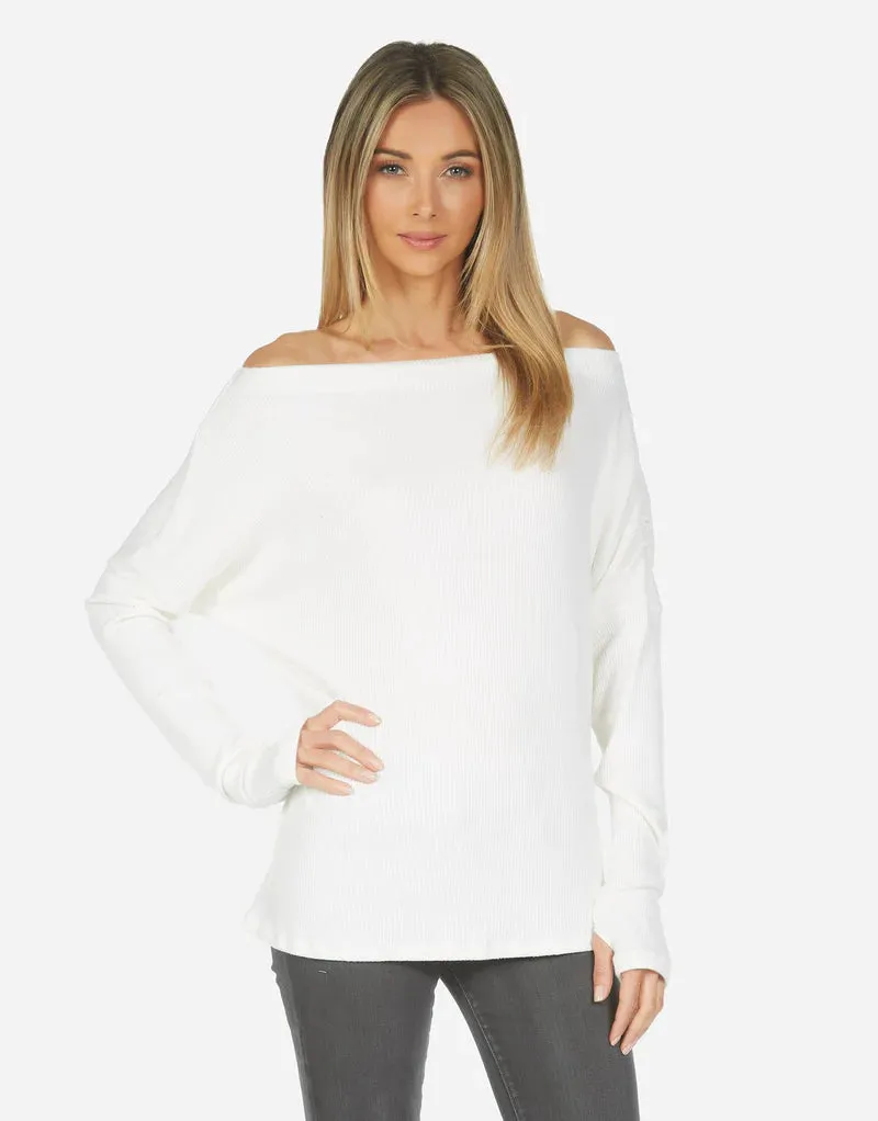 Santos Le Drop Shoulder Sweater | Ivory