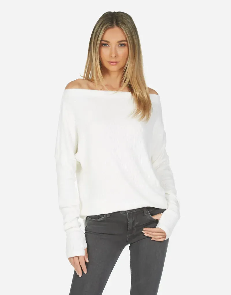 Santos Le Drop Shoulder Sweater | Ivory