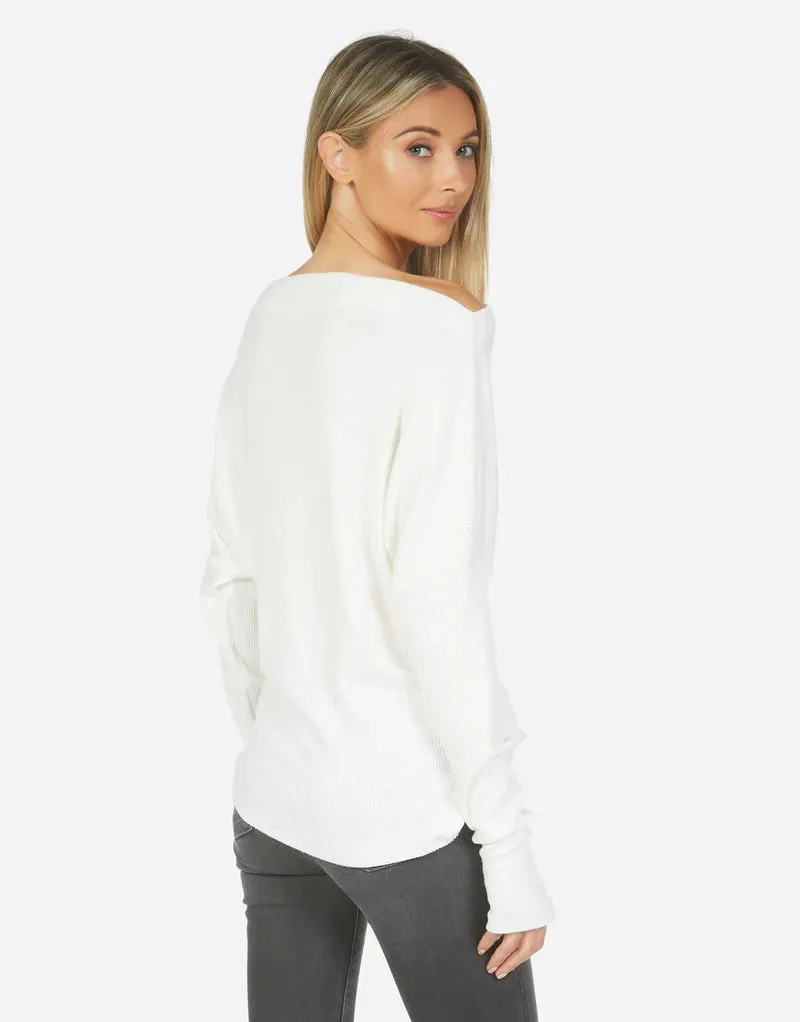 Santos Le Drop Shoulder Sweater | Ivory