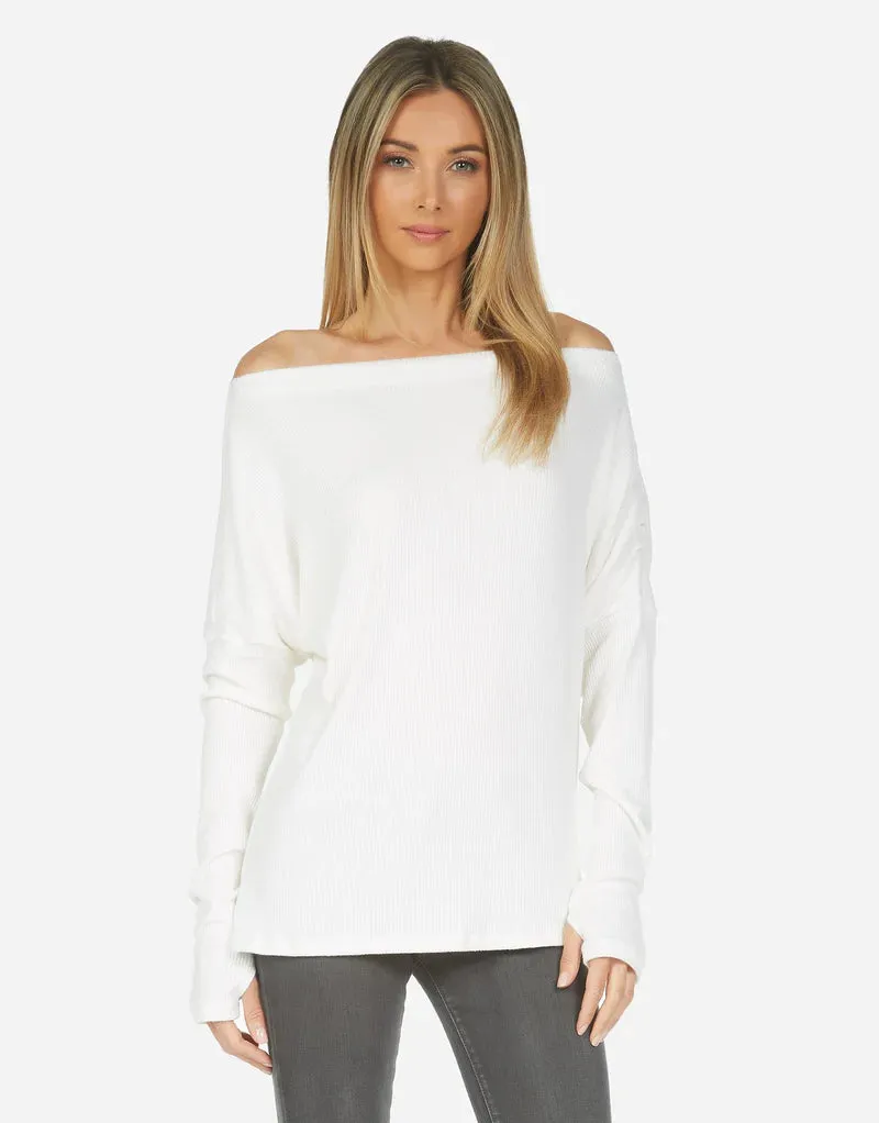 Santos Le Drop Shoulder Sweater | Ivory