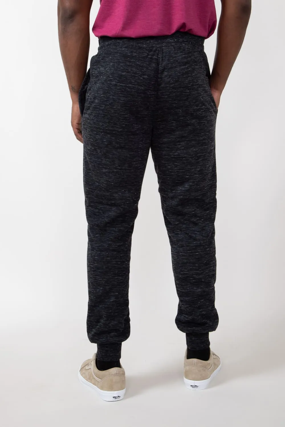 Sherpa Lined Joggers for Men in Black | MTP03967F4-BLACK