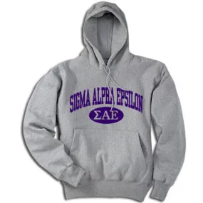 Sigma Alpha Epsilon Hoodie, Printed Vertical Arc Design - G185 - CAD