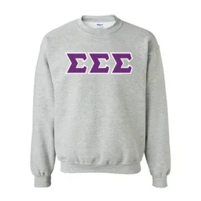 Sigma Sigma Sigma Standards Crewneck Sweatshirt - G180 - TWILL