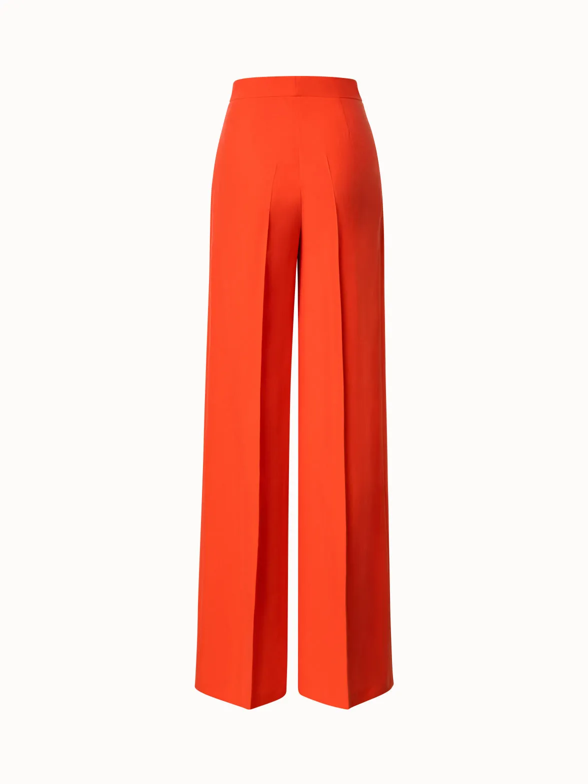 Silk Gabardine Wide Leg Pants