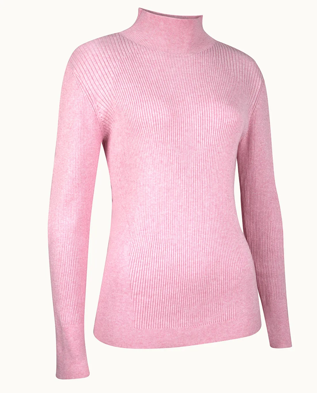 SIZE XS - CALLAWAY Knitted High Neck Sweater D022 Pink Nectar