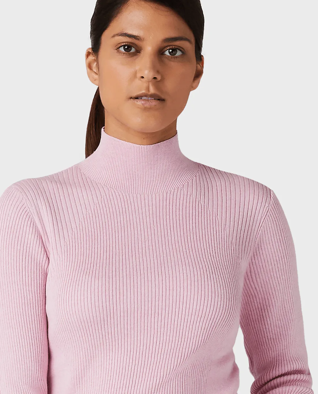 SIZE XS - CALLAWAY Knitted High Neck Sweater D022 Pink Nectar