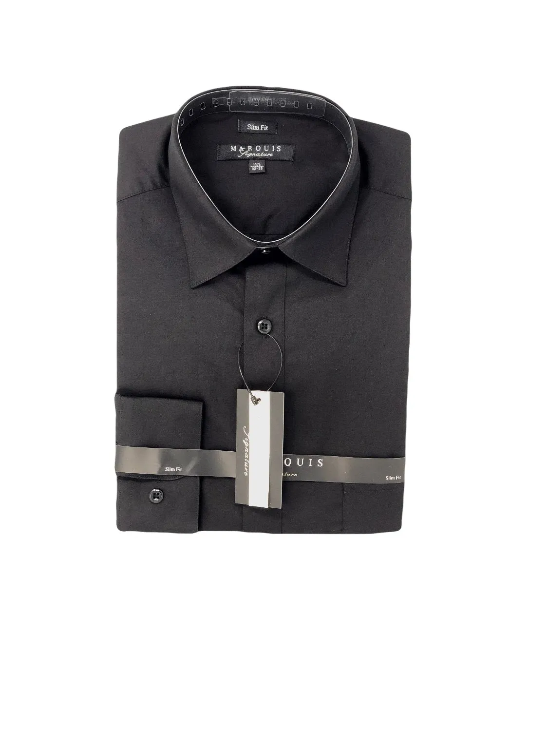 Slim Fit Dress Shirt Black