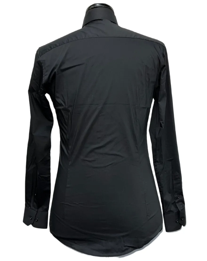 Slim Fit Dress Shirt Black