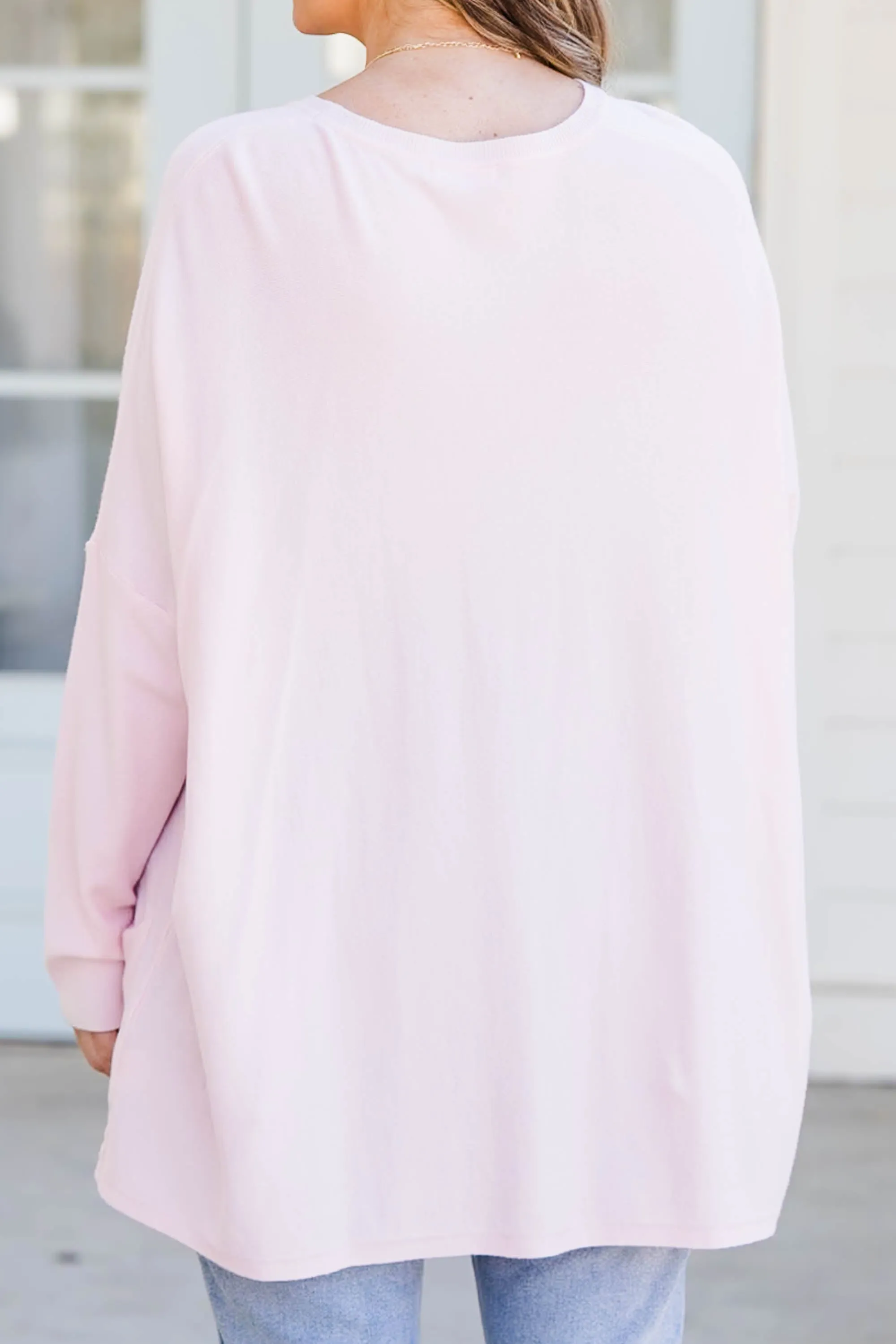 Snow Whispers Tunic, Dusty Blush