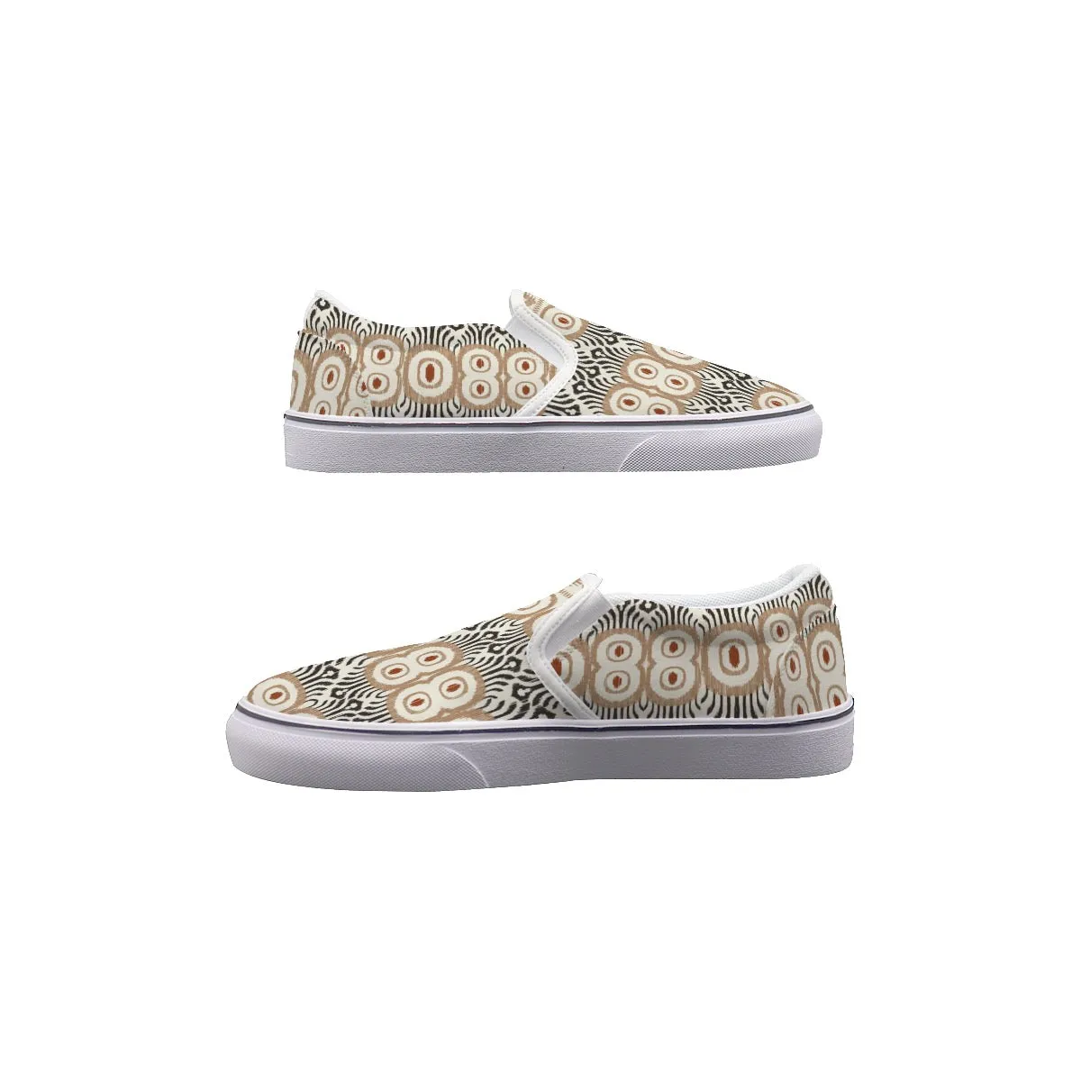 So#27 Men's Slip On Sneakers, pattern, print