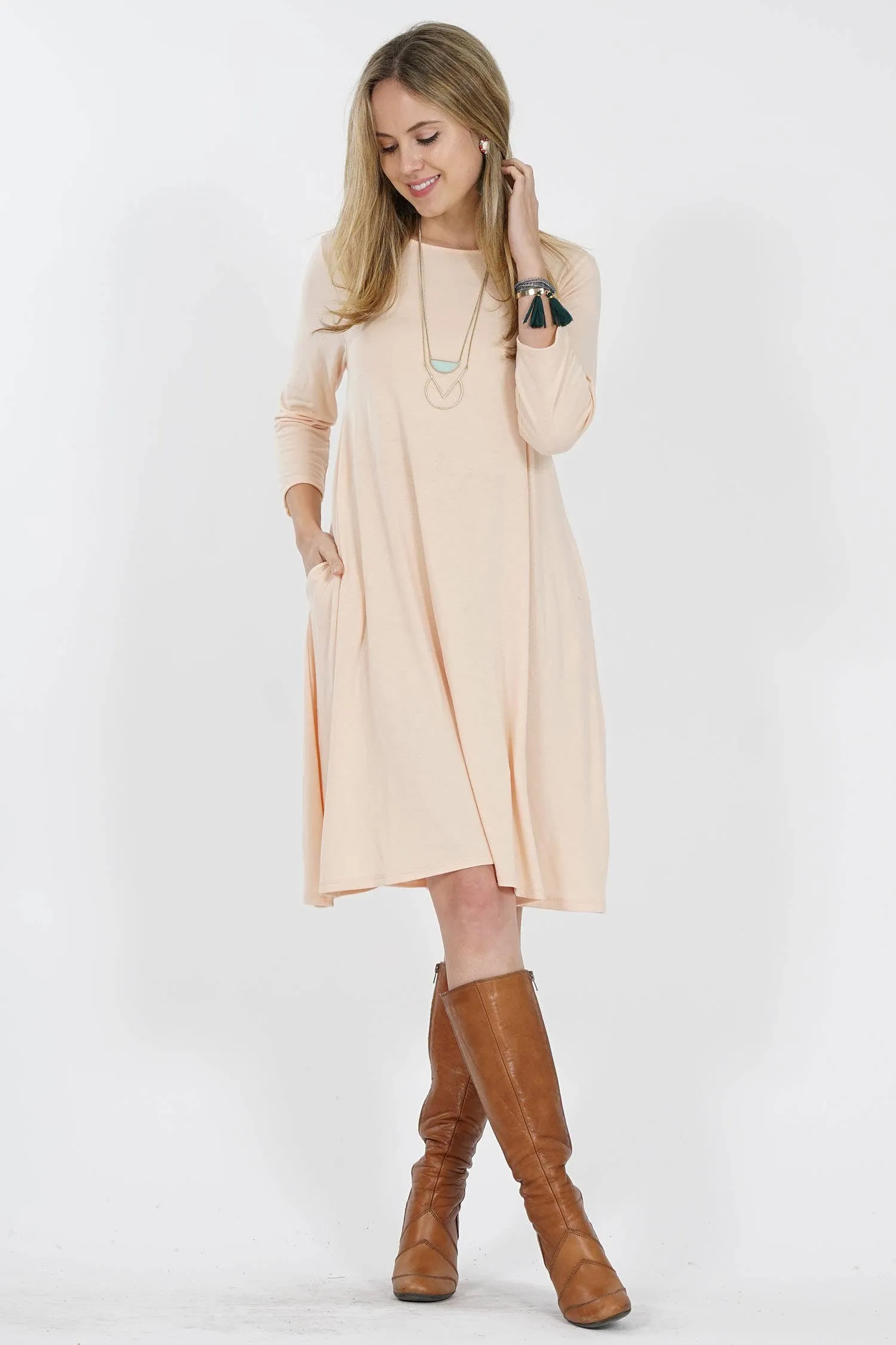 Soft Touch Two Pocket Tunic Dress - Last One - Size Medium