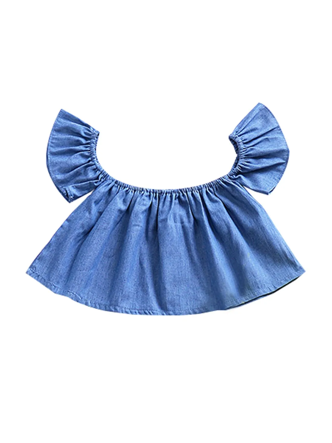 Stylish Baby Girls Off shoulder Flared Sleeves Top