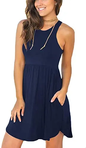 Summer Sleeveless Casual Dress Cover Up Swimsuit