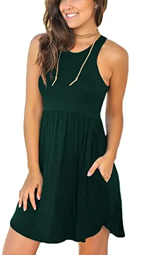 Summer Sleeveless Casual Dress Cover Up Swimsuit