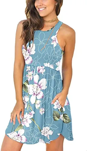 Summer Sleeveless Casual Dress Cover Up Swimsuit