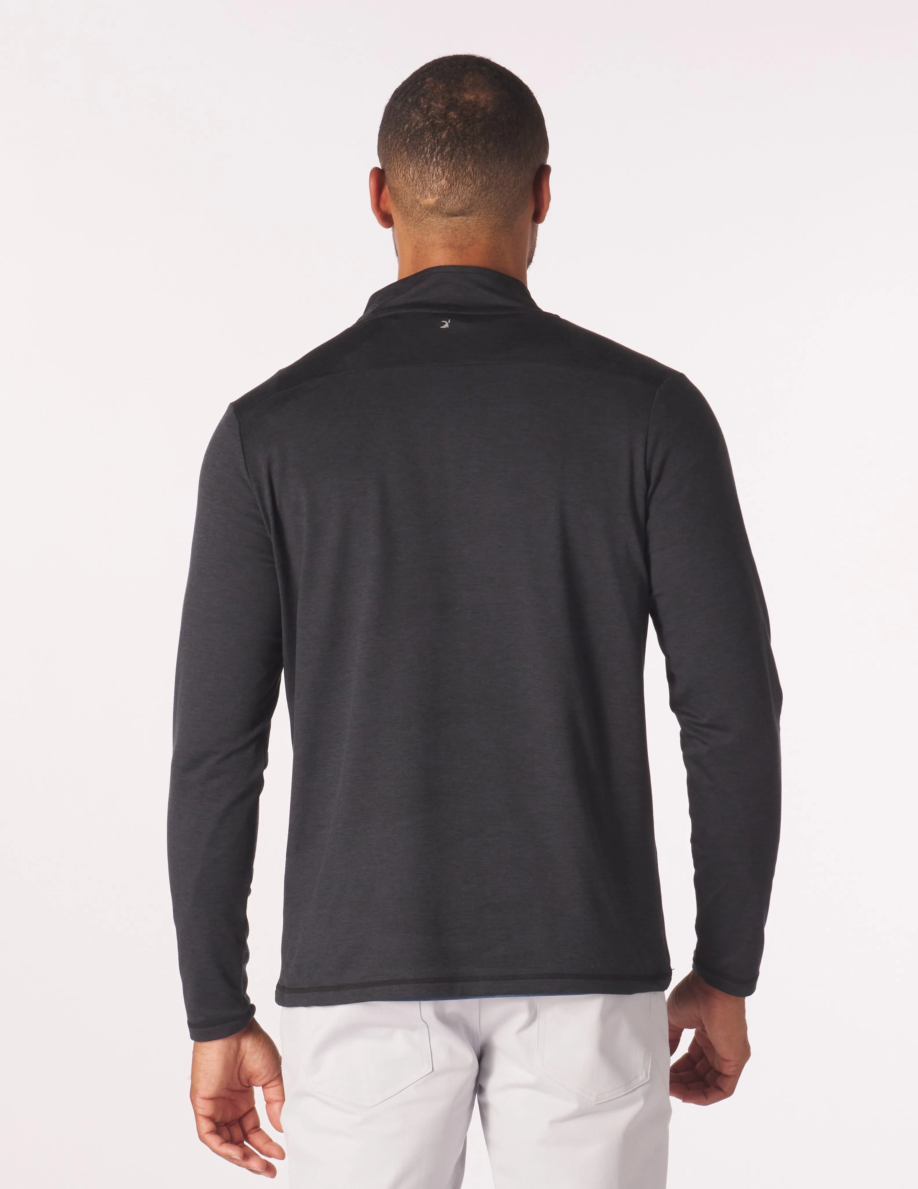 Tahoe 1/4 Zip: Jet Black Marble