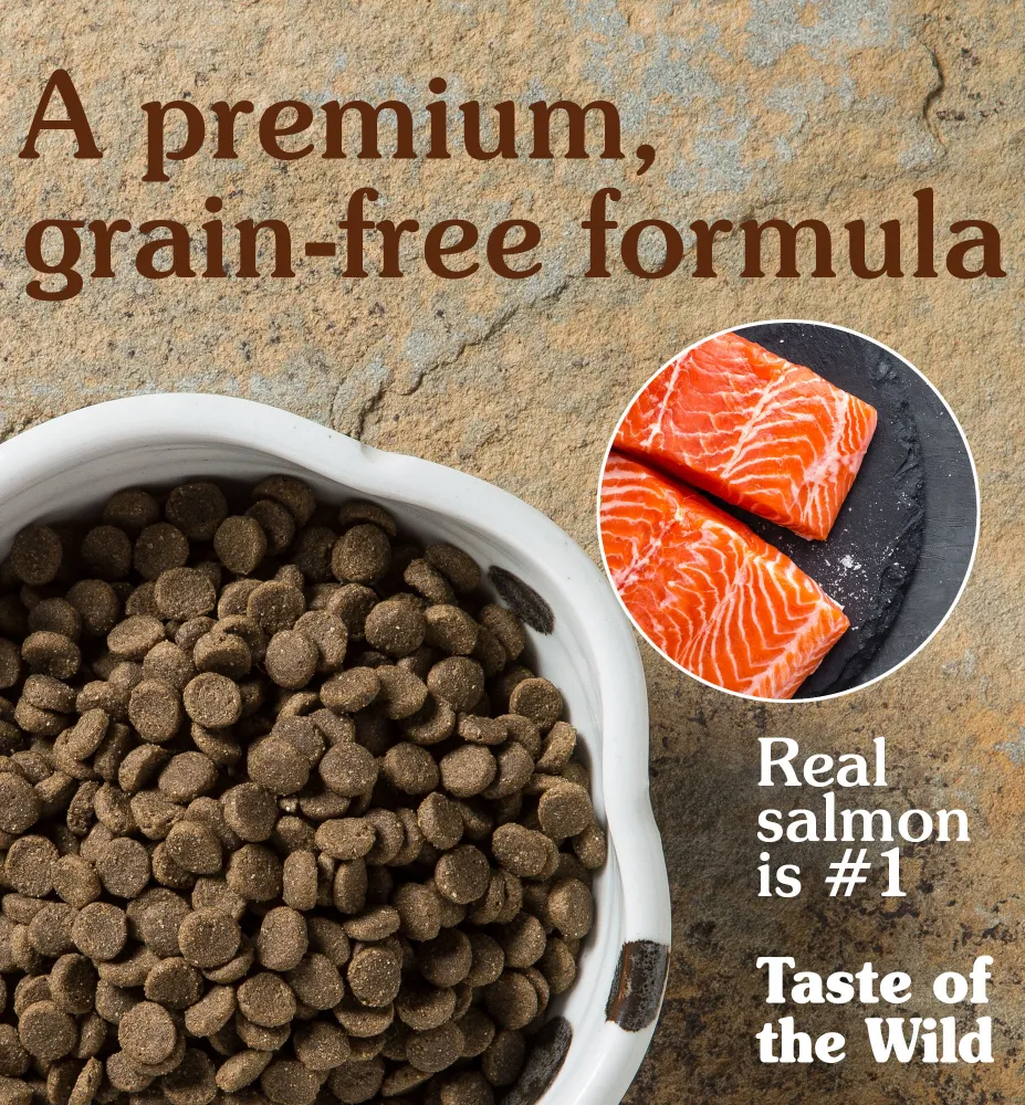 Taste of the Wild Pacific Stream Smoked Salmon Adult Dog Dry Food | Grain Free Formula