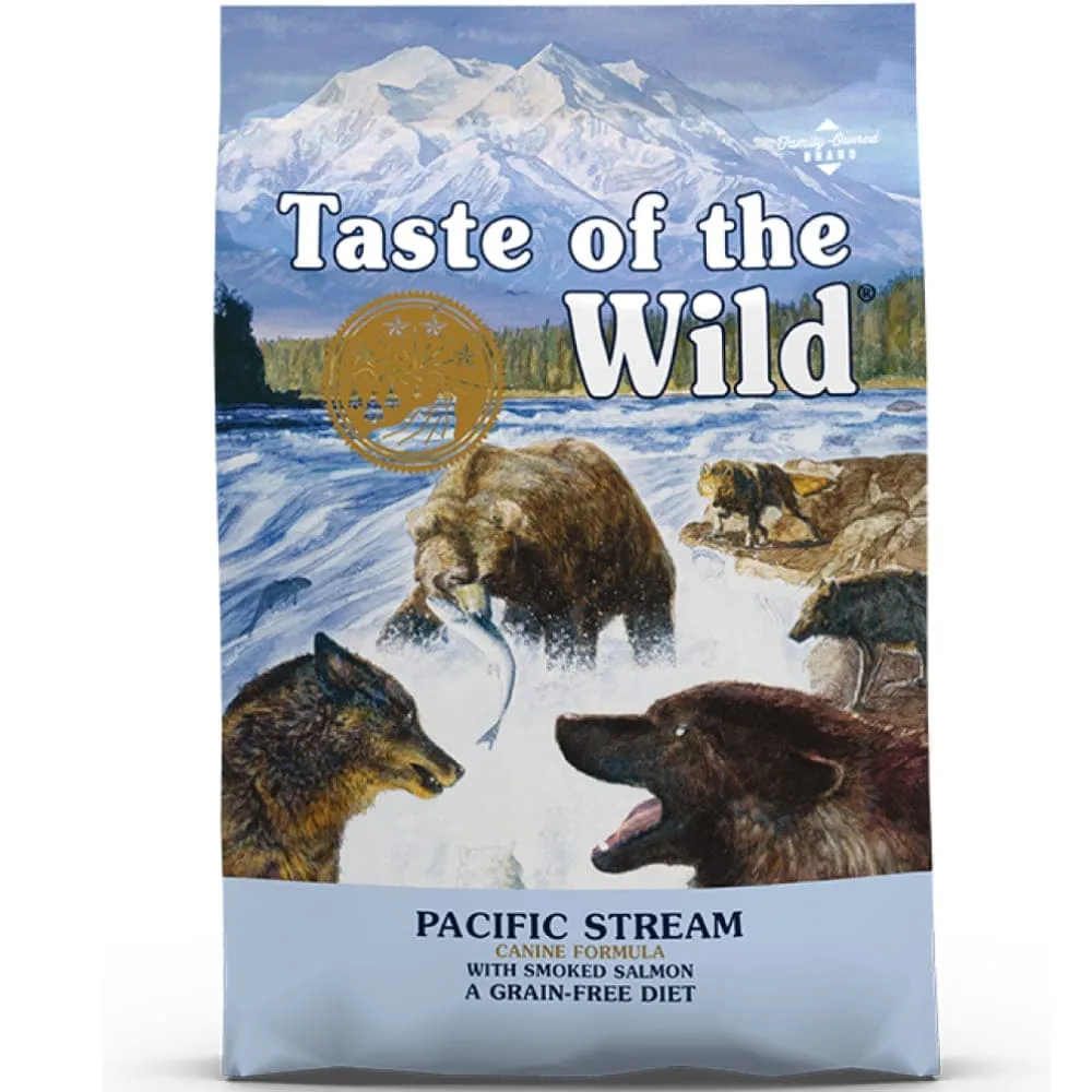 Taste of the Wild Pacific Stream Smoked Salmon Adult Dog Dry Food | Grain Free Formula