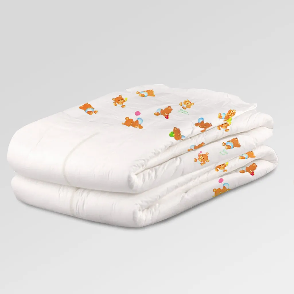 Teddy Landing Zone Print Diapers