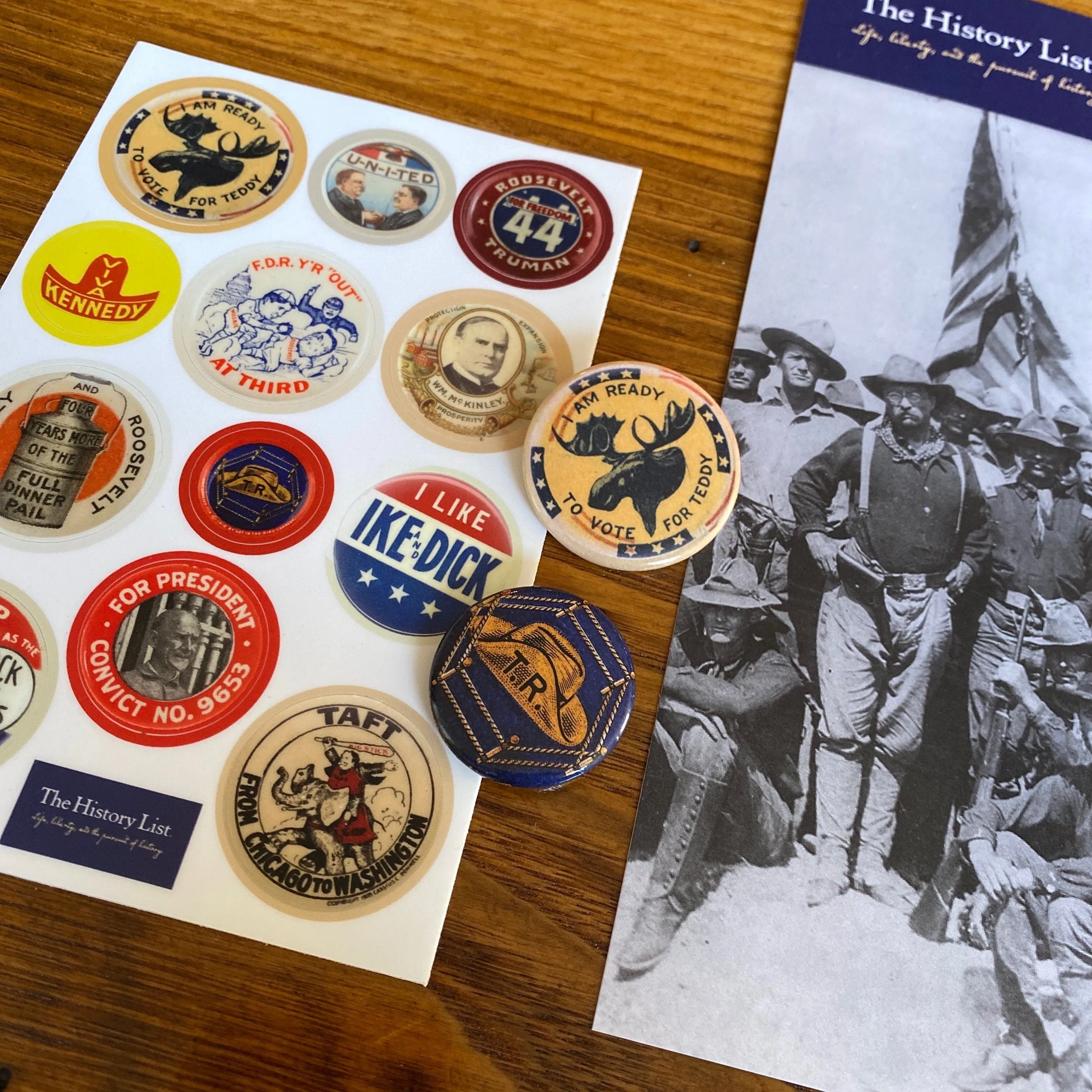 Teddy Roosevelt Historical Presidential Campaign Pack (Save $4.96)