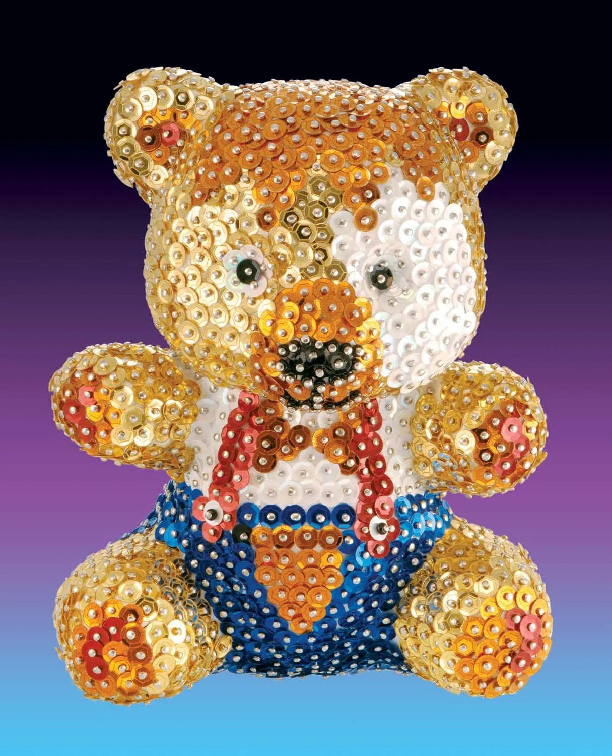 TEDDY Sequin Art® 3D Sculpture - Sparkling DIY Decorative Craft Kit