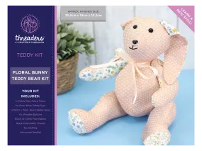 Threaders - Floral Bunny Teddy Bear Kit