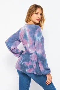 Tie Dye Long Sleeve Top