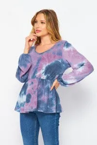 Tie Dye Long Sleeve Top