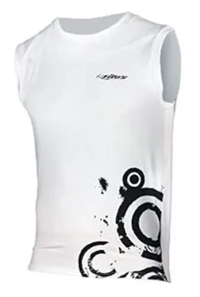 Tilos New Men's 6oz Anti-UV Sleeveless Rash Guard (X-Large) for Scuba Diving, Snorkeling, Swimming & Surfing - White/Black