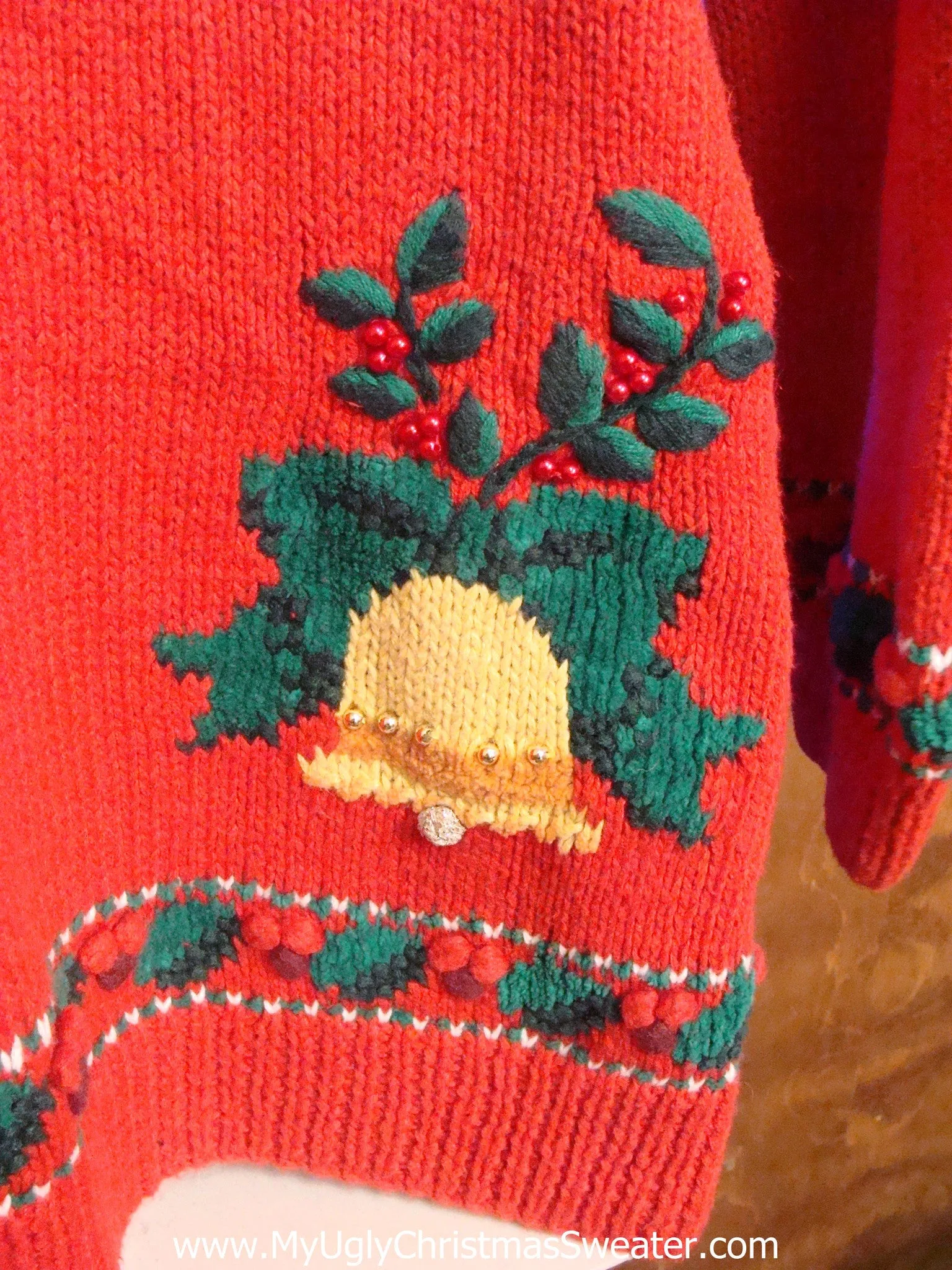 Tree and Toys 80s Tacky Xmas Sweater with Lights