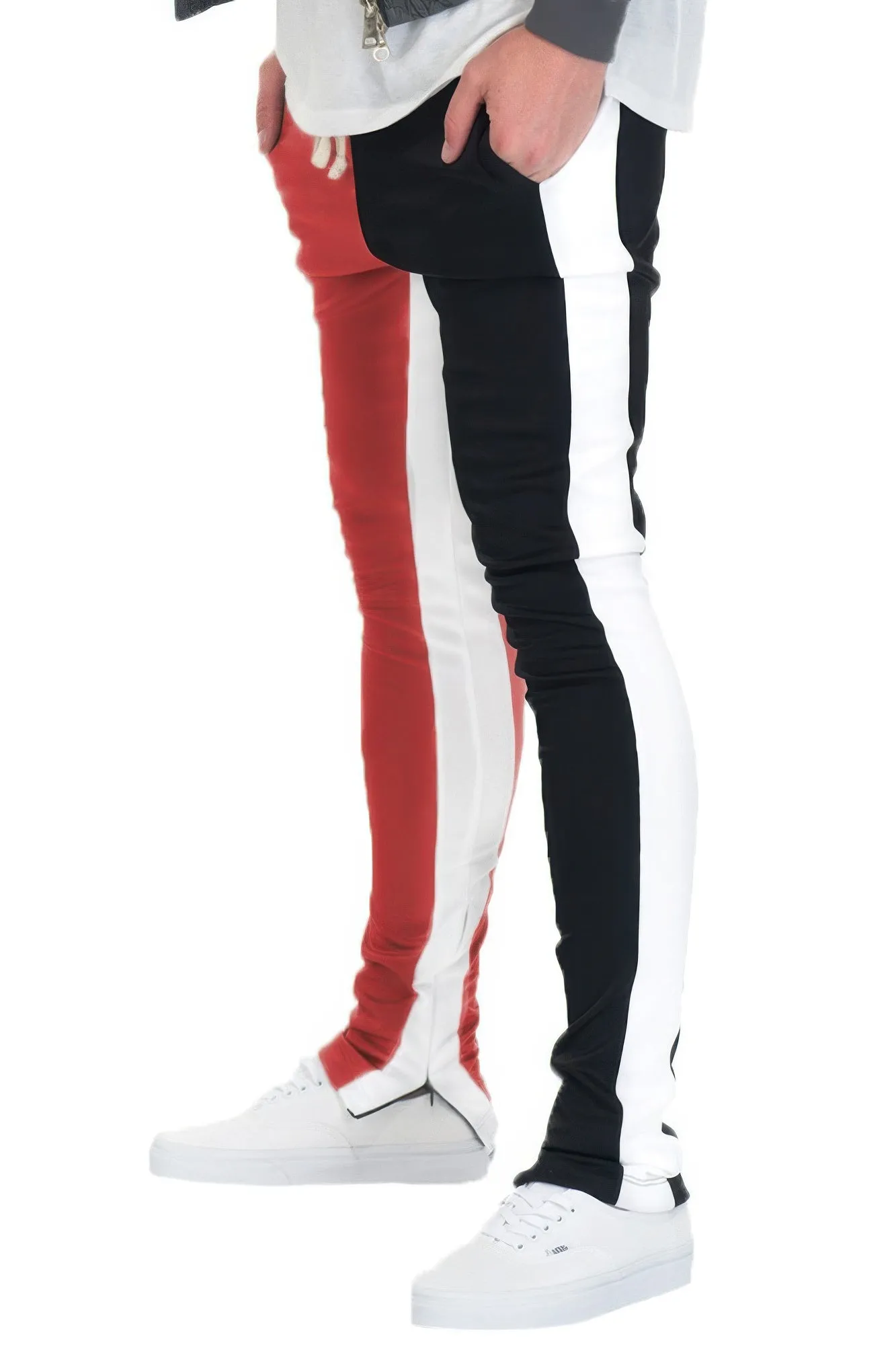 Two Tone Color Block Track Pant Jogger