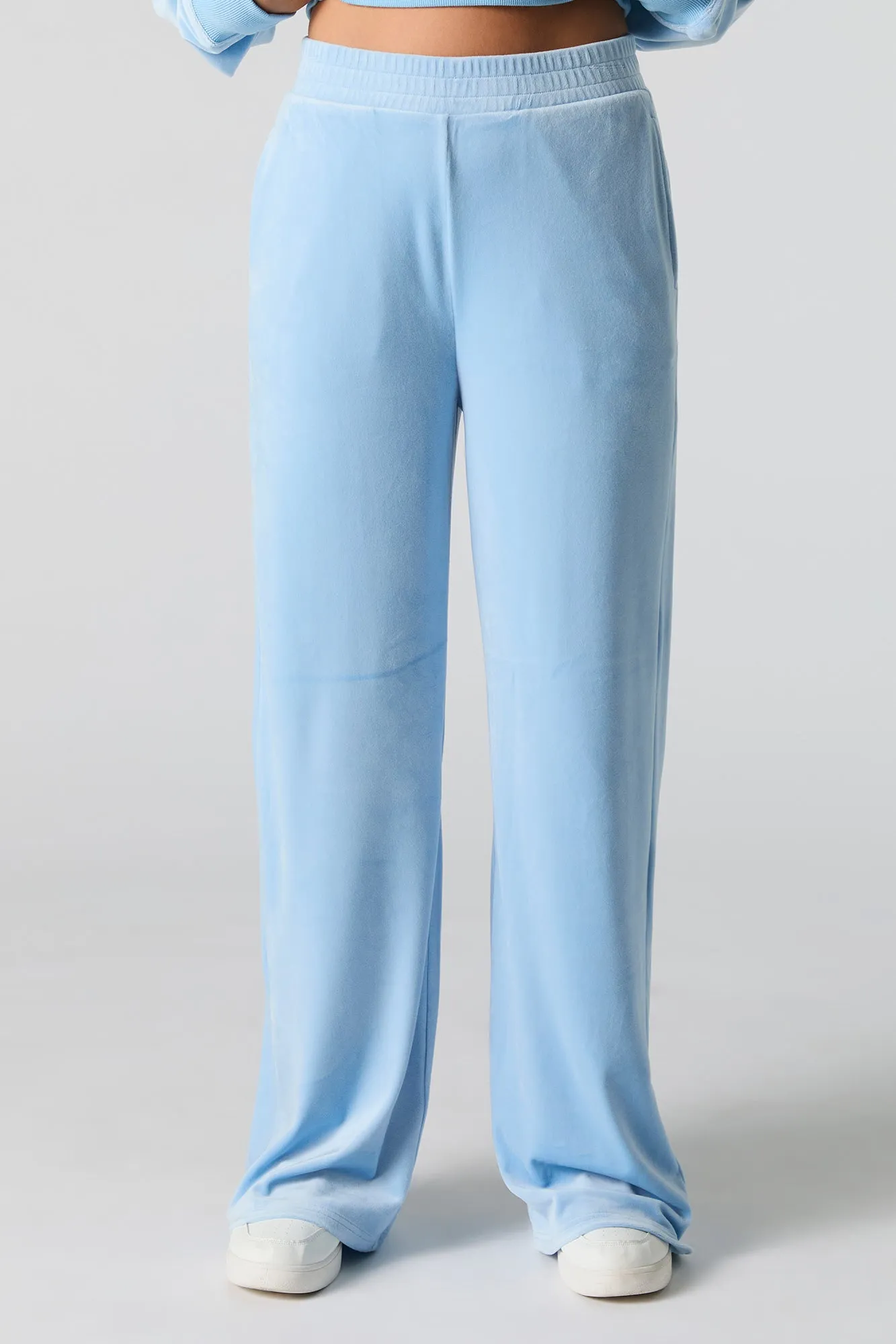 Velour Wide Leg Sweatpant