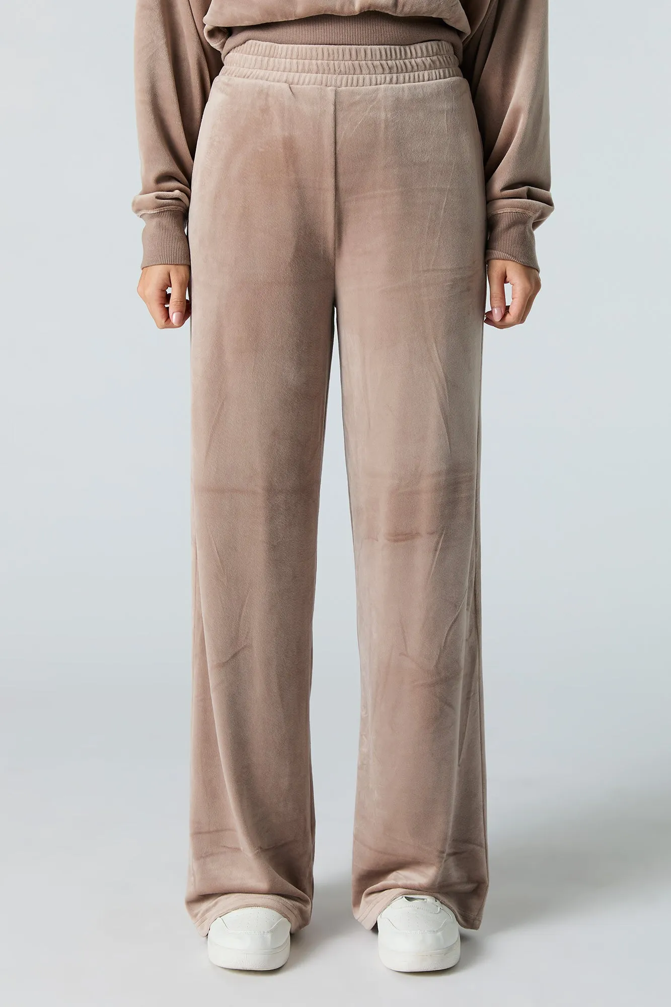 Velour Wide Leg Sweatpant