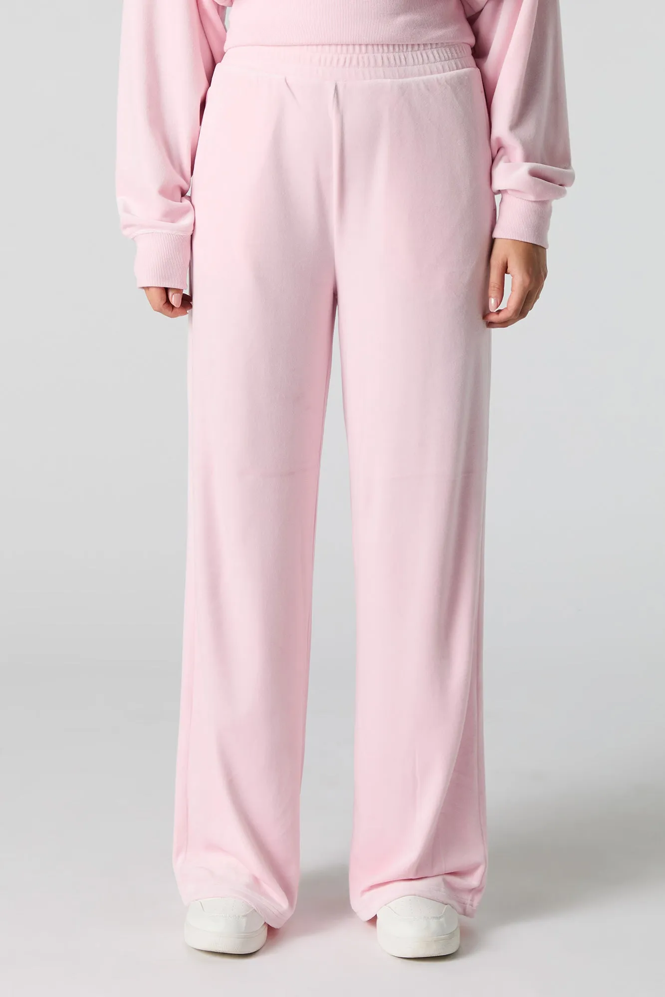 Velour Wide Leg Sweatpant