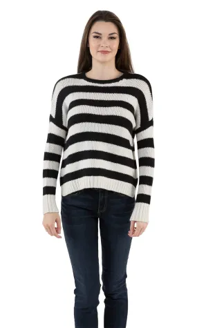 Velvet by Graham & Spencer Maddilyn Stripe Crewneck Sweater