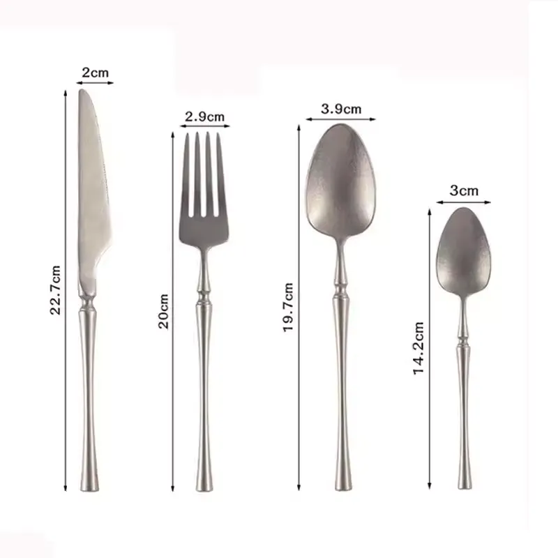 Vintage Bistro Satin Matte Finish Cutlery Set