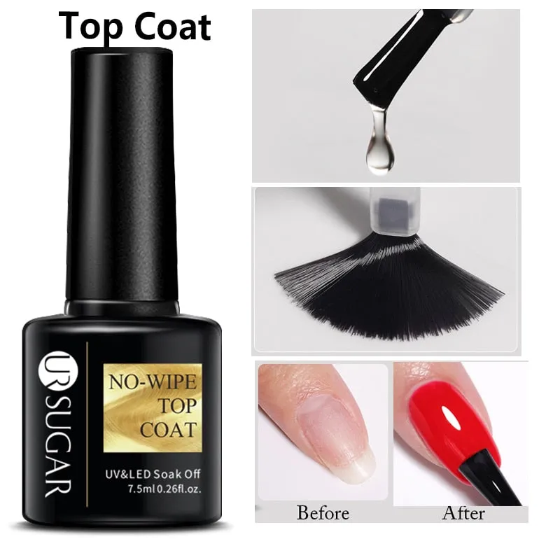 Wenkouban  Thermal Color-Chaging Gel Nail Polish Temperature 3 Colors Change Matte Top Coat Dark Brown Soak Off UV Gel Varnish