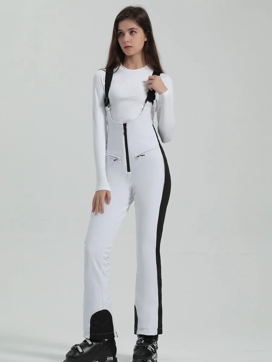 Women Slim Fit Salopette Ski Pants