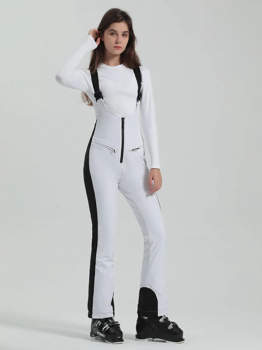 Women Slim Fit Salopette Ski Pants