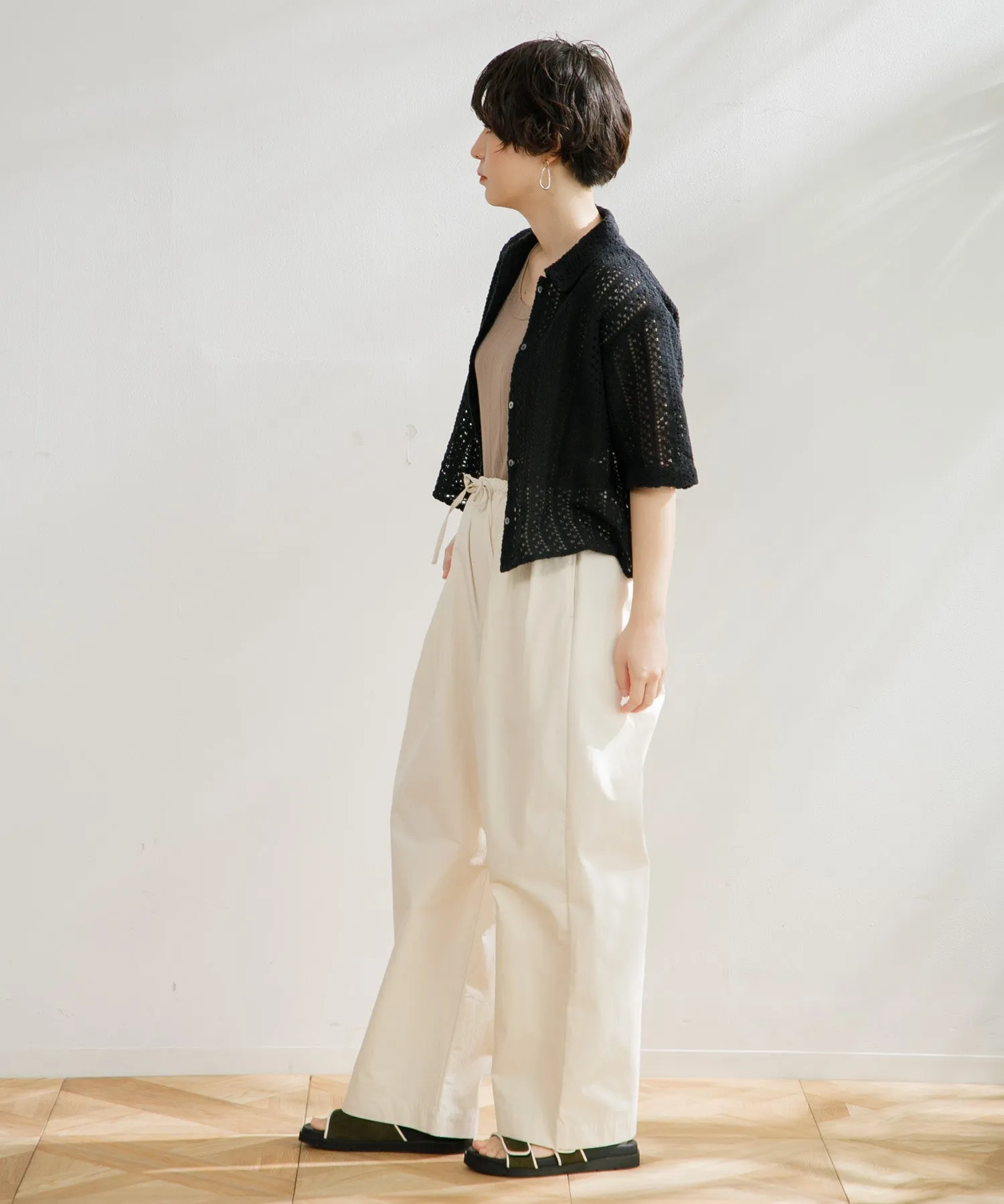 【WOMEN】ORCIVAL WIDE EASY PANTS