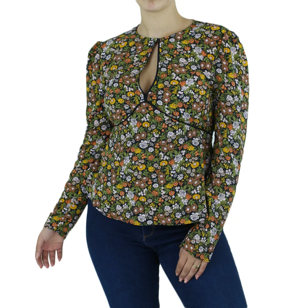 Women's Floral Printed Top,Multi