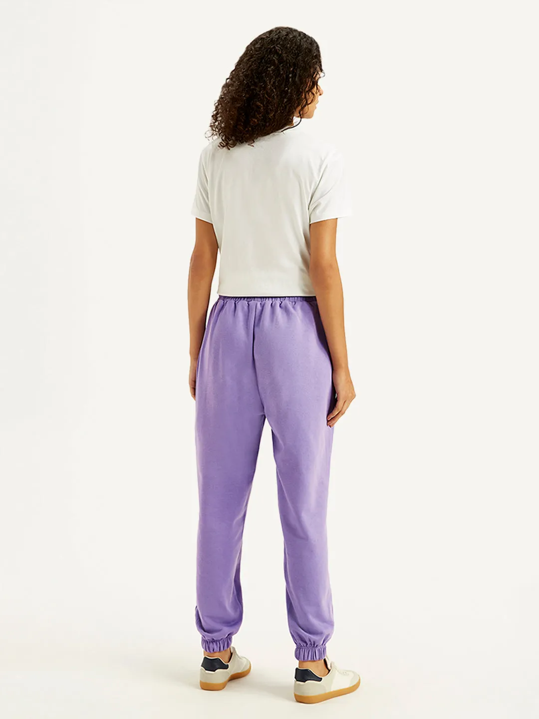 Women's Mid Rise Purple Joggers