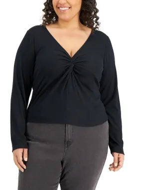 Women's Ribbed Top,Black