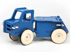 Wooden Dump Truck | Ride On Navy Blue