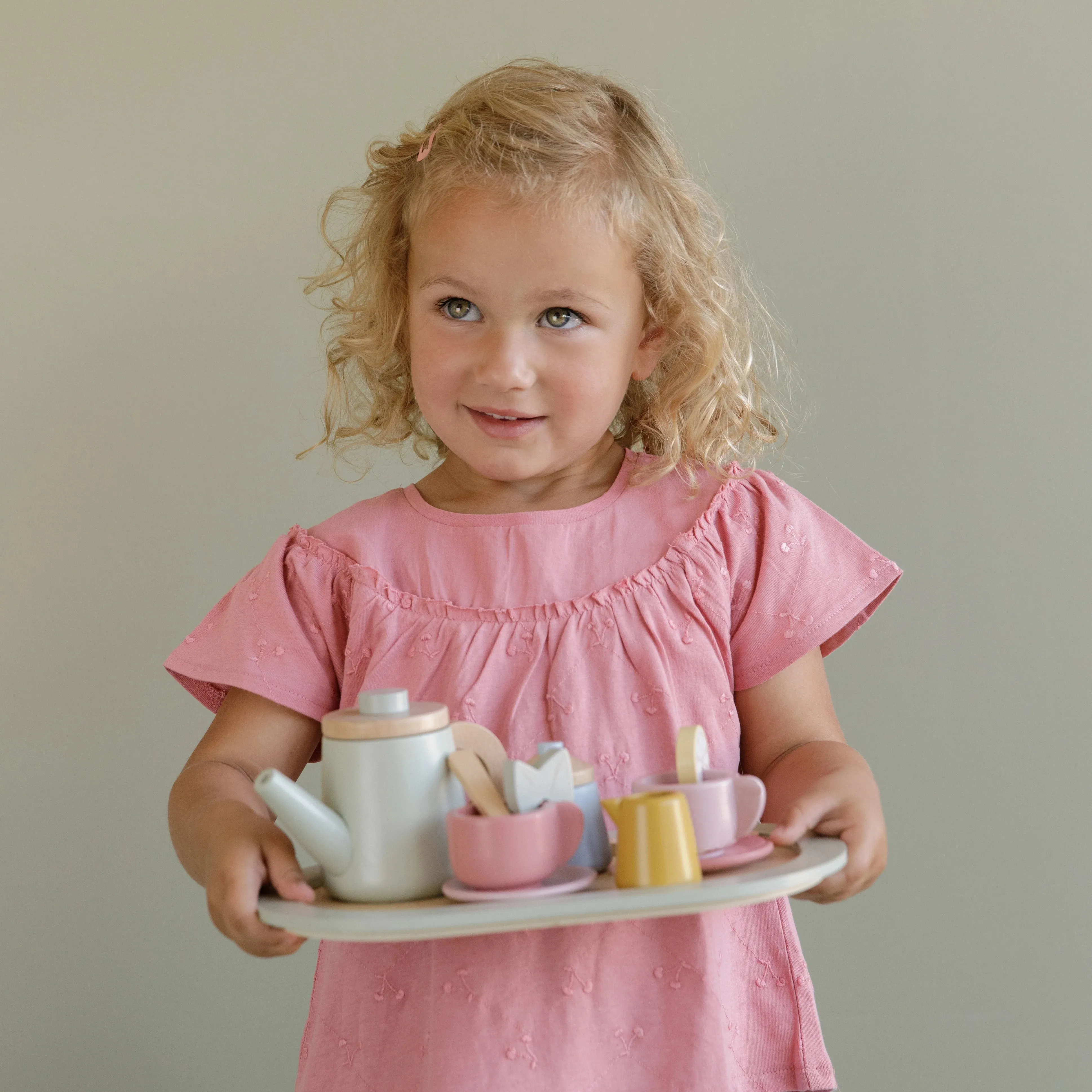 Wooden Tea Service Set